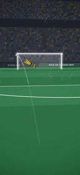 The Storm Cup: a penalty in driving rain under the floodlights